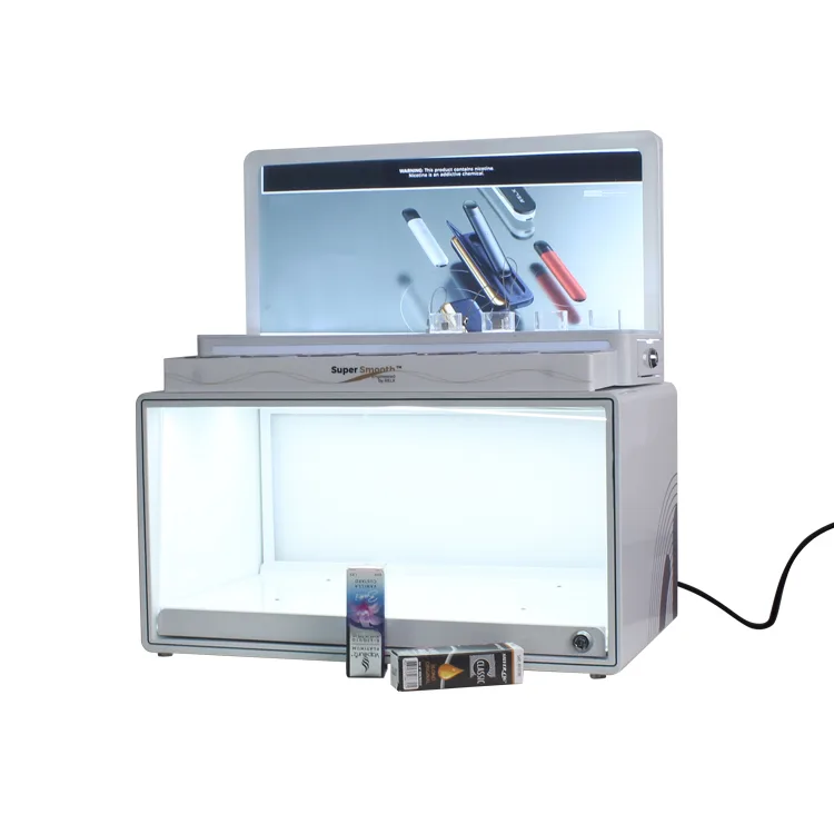 2 in 1 Acrylic Countertop Vape Display Rack with Led