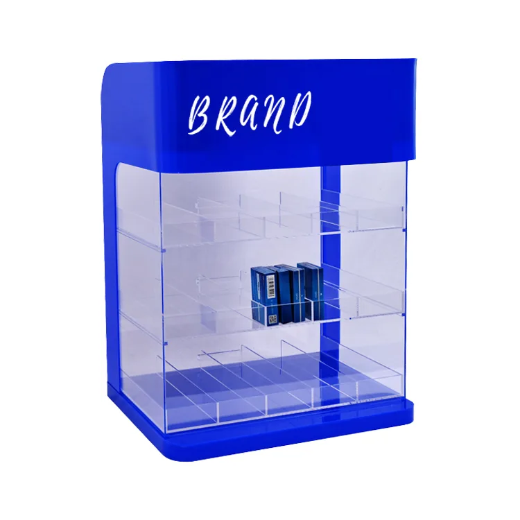 Acrylic Cigarette Display Stand Tobacco Counter Top Display Rack