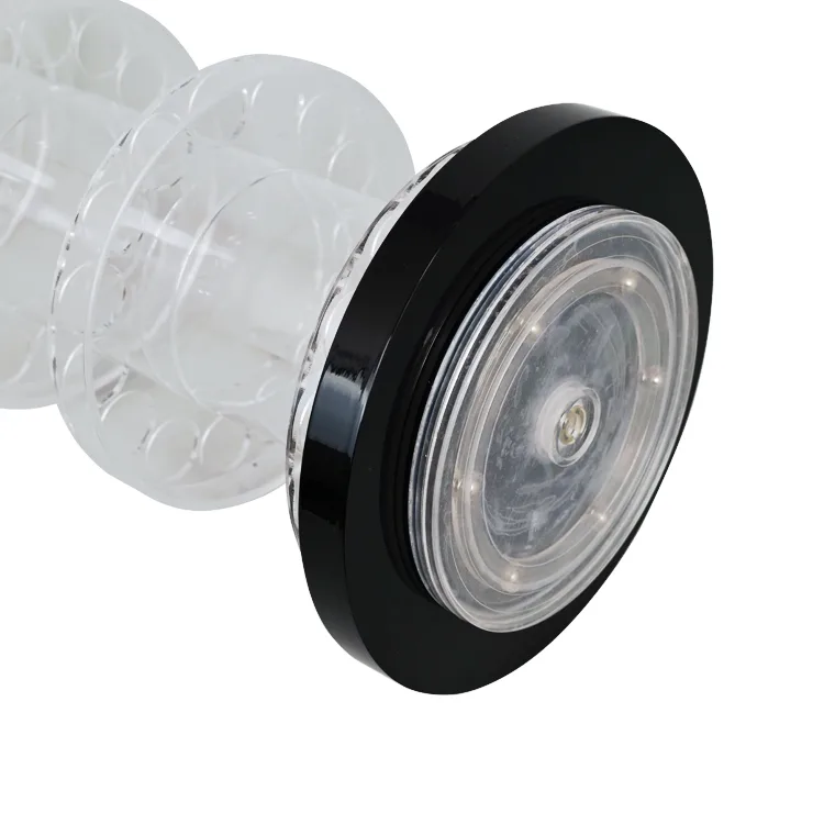 4 Tiers Universal 360 Degree Rotating Disk Acrylic Display Stand