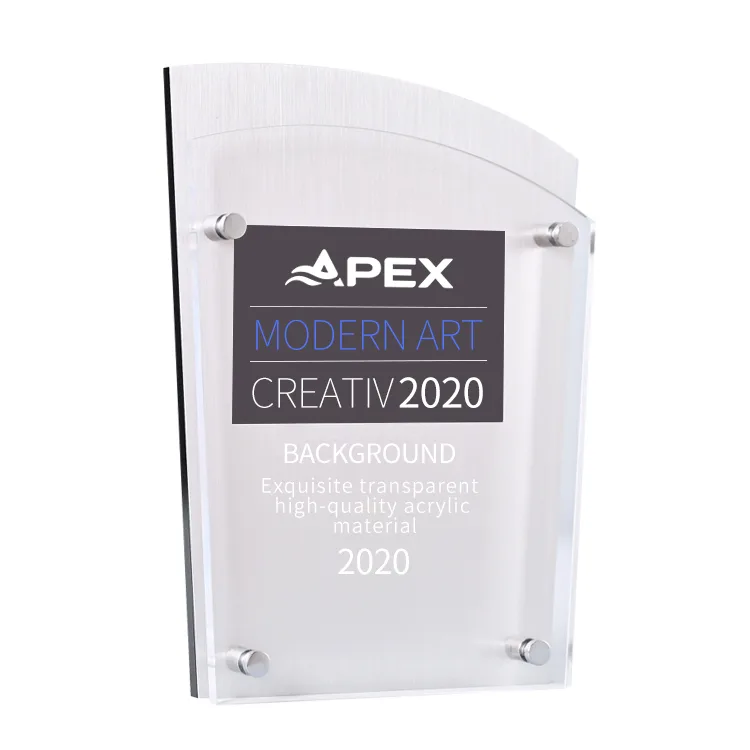 Custom Bilayer Acrylic Vertical Trophy