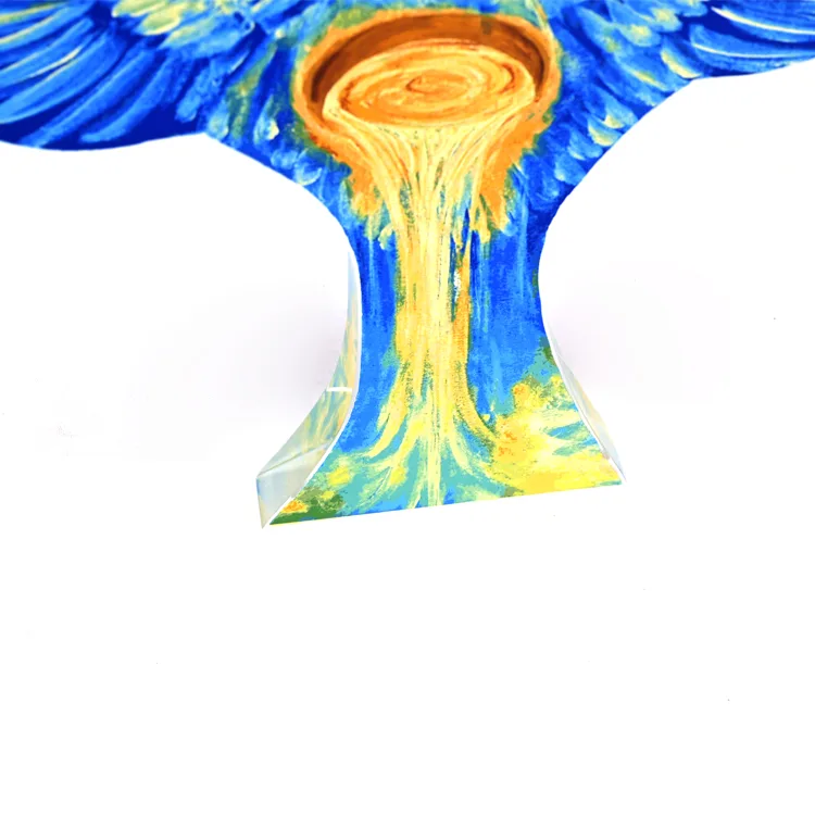 Custom Creative Blue Angel Acrylic Trophy Award