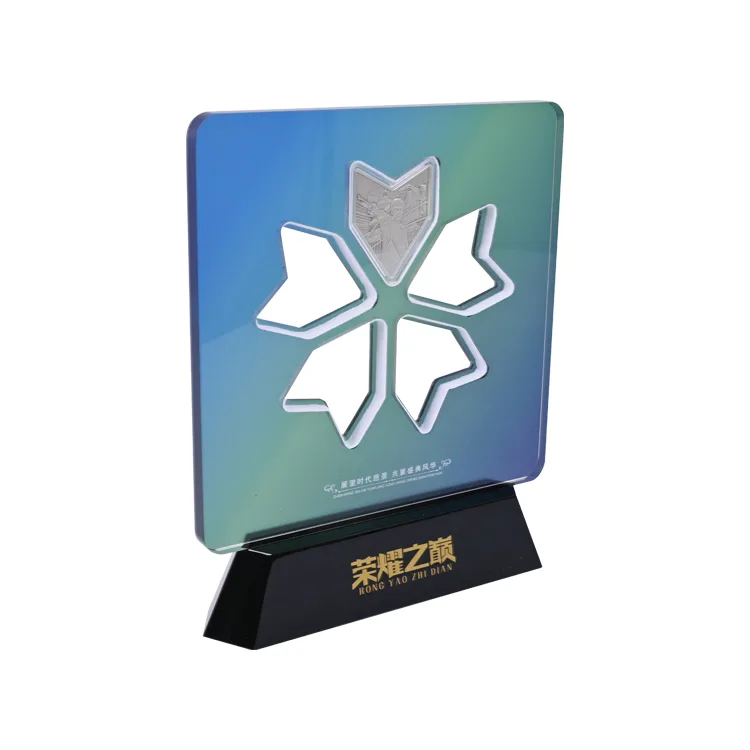 Custom Acrylic Trophy Honor Award Commemorative Medal
