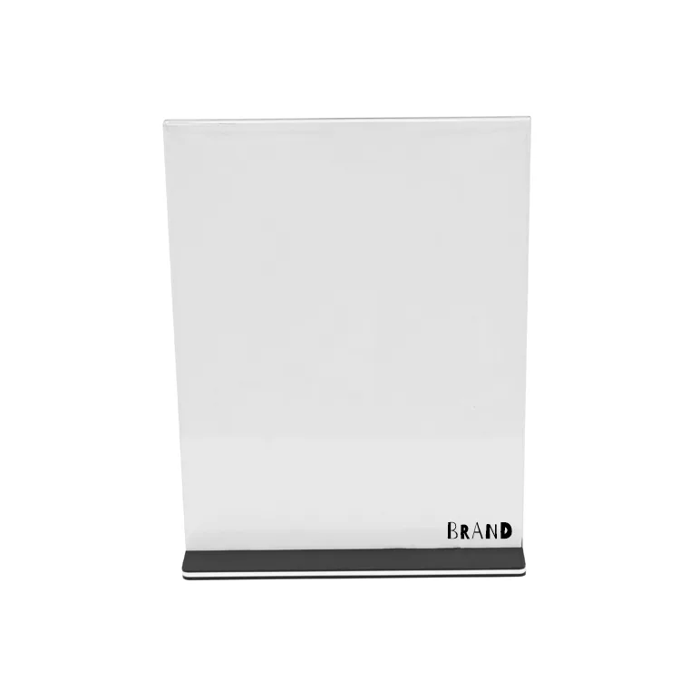 Detachable 11″x8.5″ Vertical T-Shape Acrylic Sign Holder