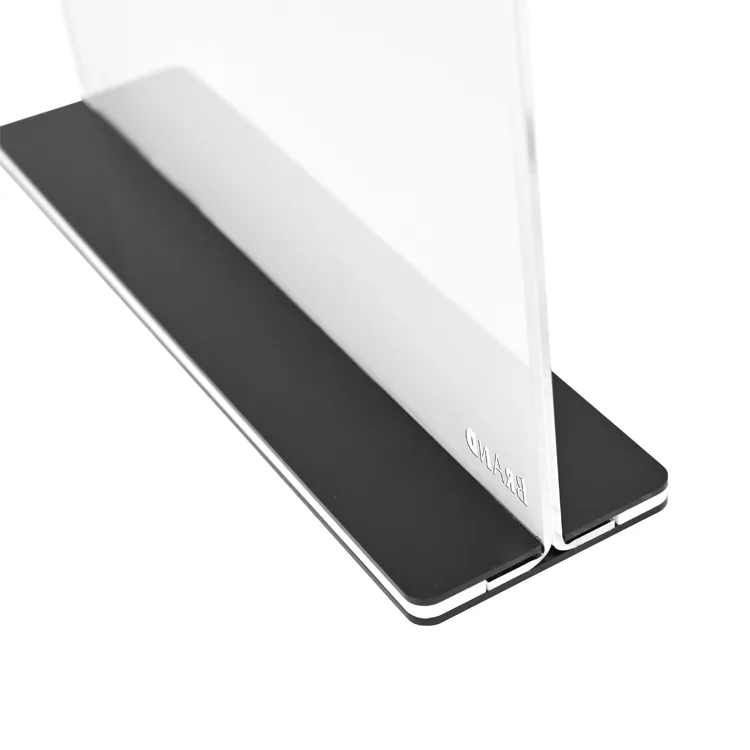 Detachable 11″x8.5″ Vertical T-Shape Acrylic Sign Holder