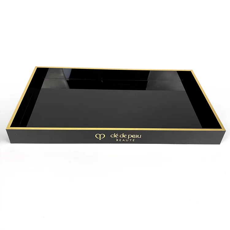 Acrylic Jewelry Display Tray with Bronzing Text