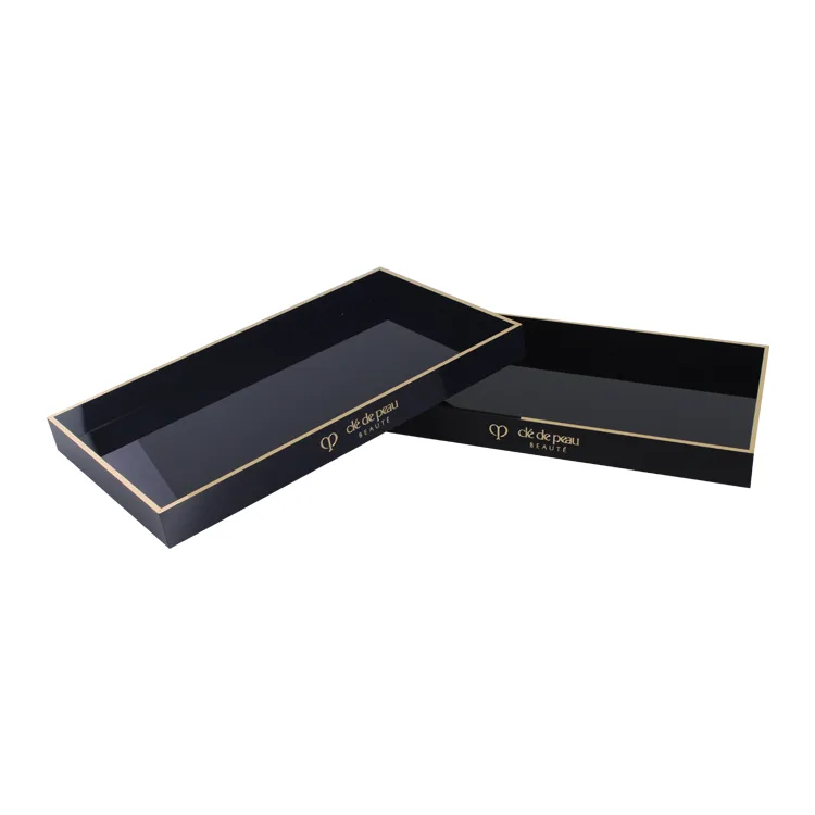 Acrylic Jewelry Display Tray with Bronzing Text
