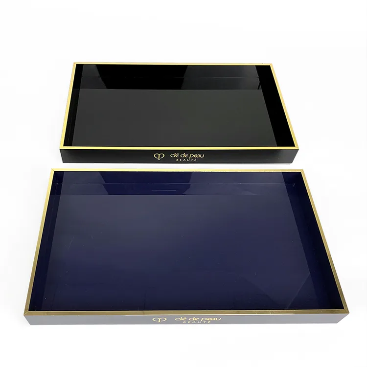 Acrylic Jewelry Display Tray with Bronzing Text