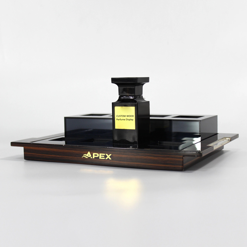 Acrylic Cosmetic Perfume Display Tray with Slot