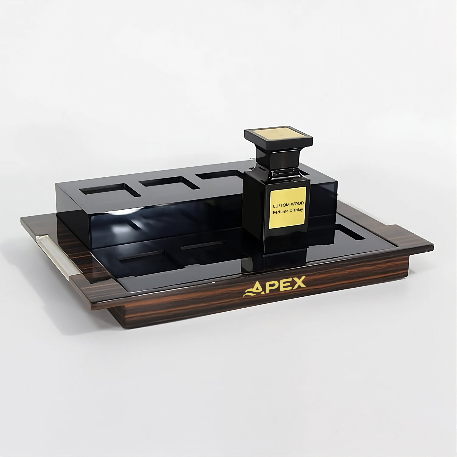 Acrylic Cosmetic Perfume Display Tray with Slot