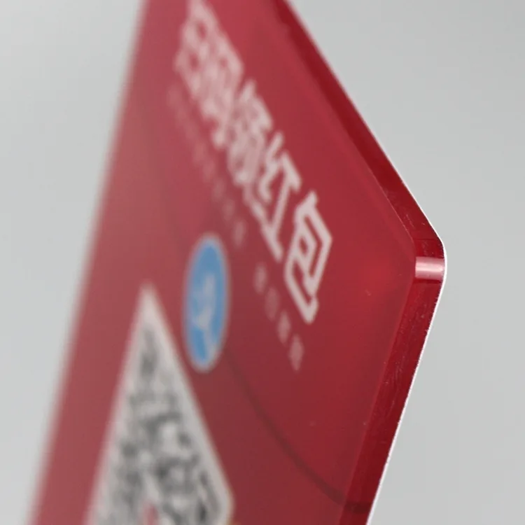 L Shape Acrylic A5 Retail Scan QR Code Sign Holder