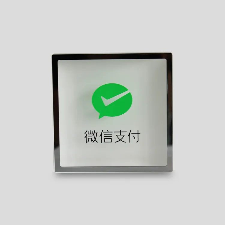 Acrylic Block Payment Tip Sign Holder with Metal Frame