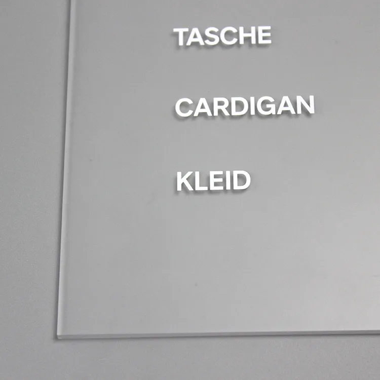 Detachable T Shape Acrylic Menu Sign Holder with MDF Base