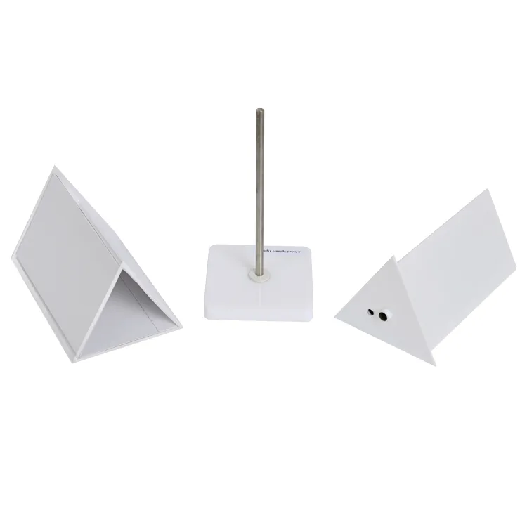 Rotating Acrylic 3 Sided Advertising Sign Holder