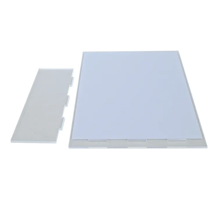 8.5" x 11" klikbare L-vormige tafelposterhouder