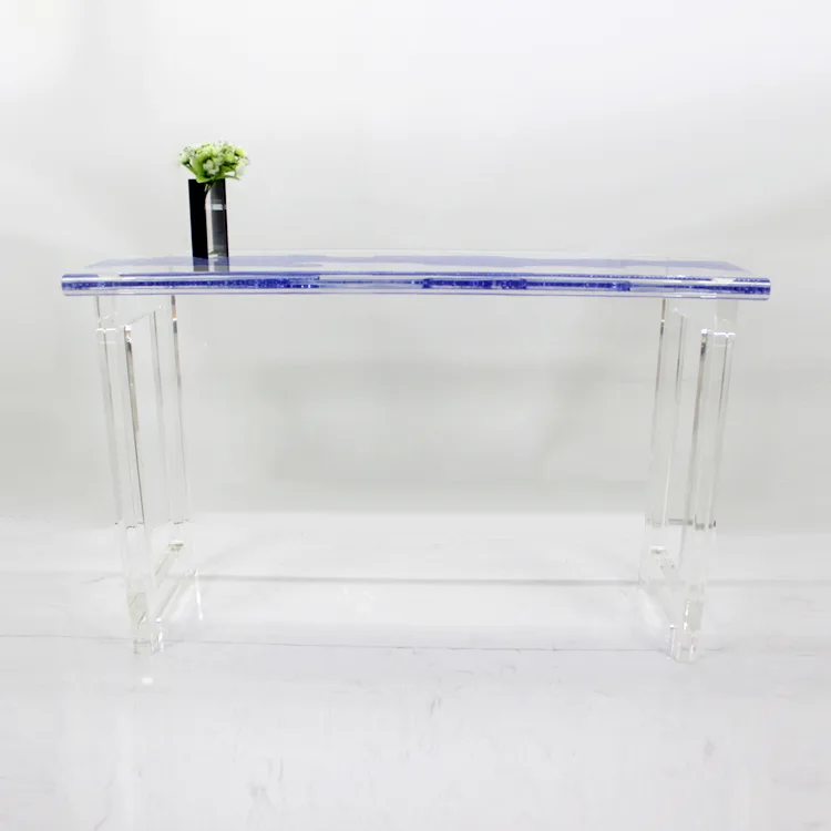 Creative Pattern Furniture Clear Acrylic Long Table