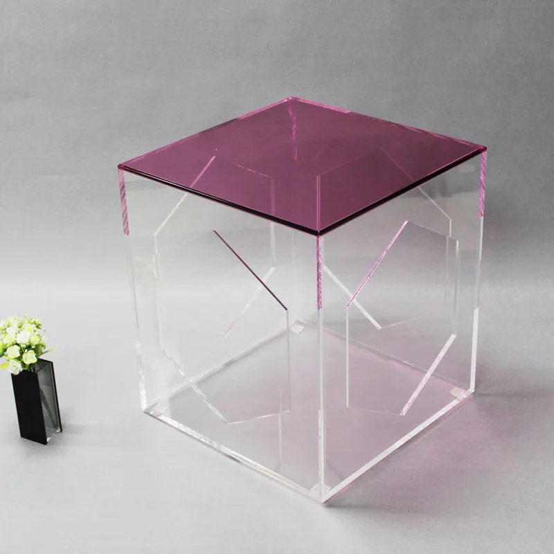 Creative Furniture Clear Acrylic Square Tea Table