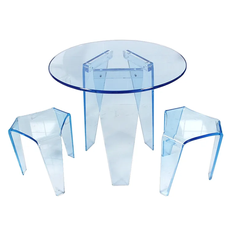 Acrylic Modern Negotiating Table&Stool Suit Furniture