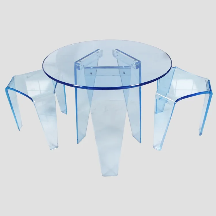 Acrylic Modern Negotiating Table&Stool Suit Furniture