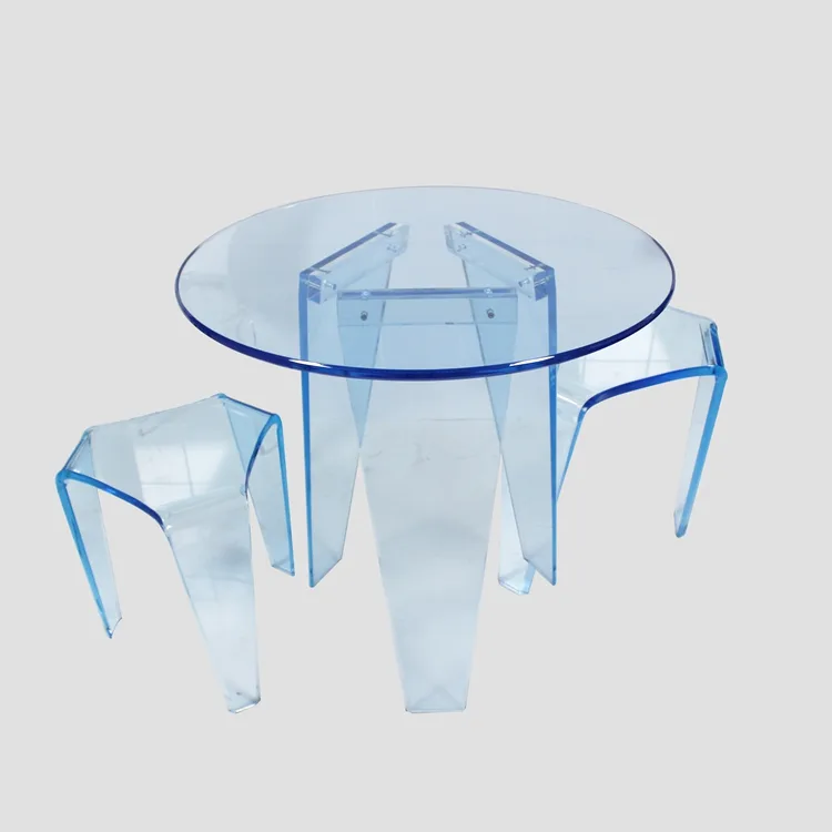 Acrylic Modern Negotiating Table&Stool Suit Furniture