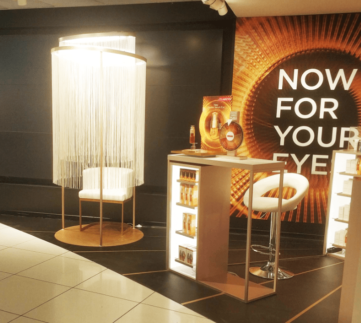 Clarins display