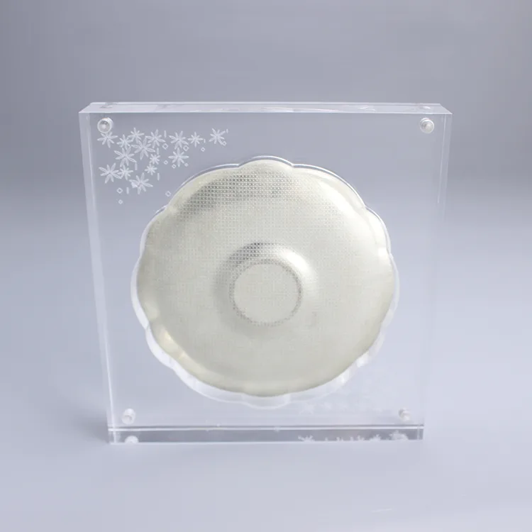 Custom Clear Coin Display Frame with Magnetic Acrylic Coin Medal Display Holder Protection Case