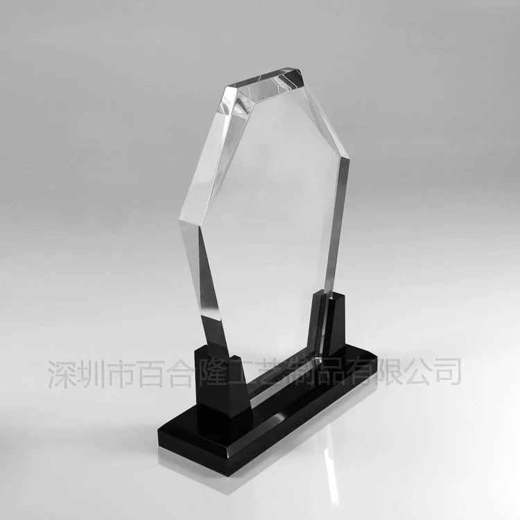 Custom Crystal Business Gift Acrylic Award Blank Acrylic Trophy with Base