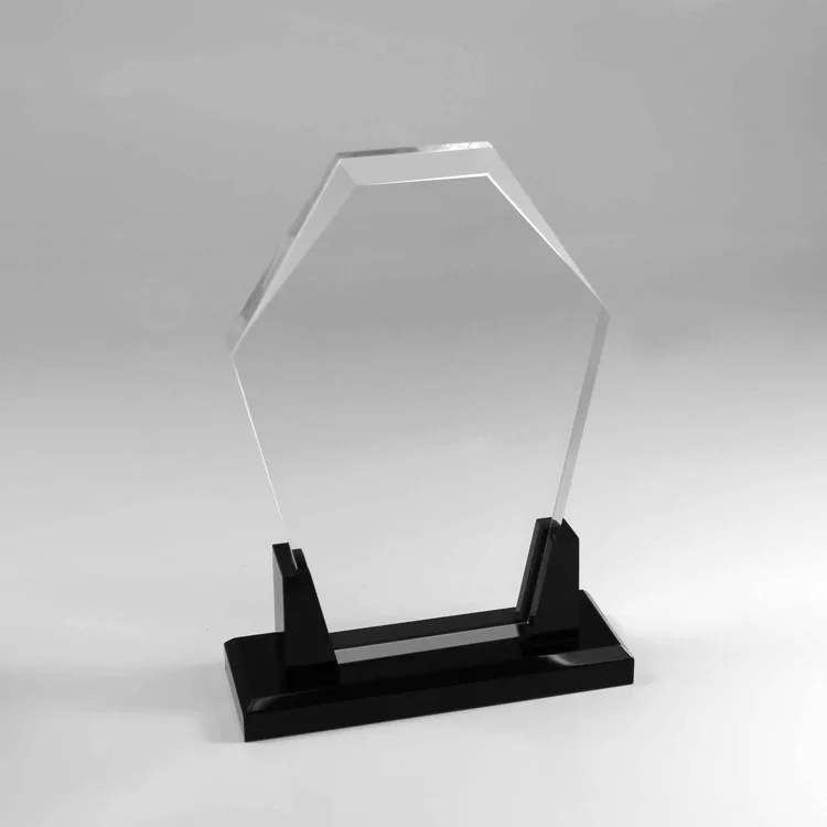 Custom Crystal Business Gift Acrylic Award Blank Acrylic Trophy with Base