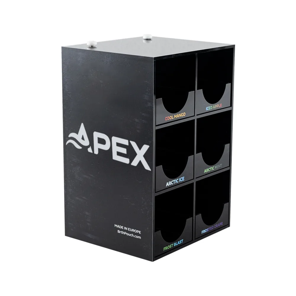 Customized Acrylic Nicotine Pouches Display Stand With Pushers