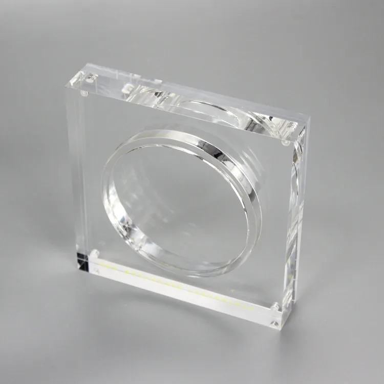 Customized Souvenirs Coin Display Holder Acrylic Magnet Coin Stands