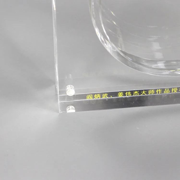 Customized Souvenirs Coin Display Holder Acrylic Magnet Coin Stands