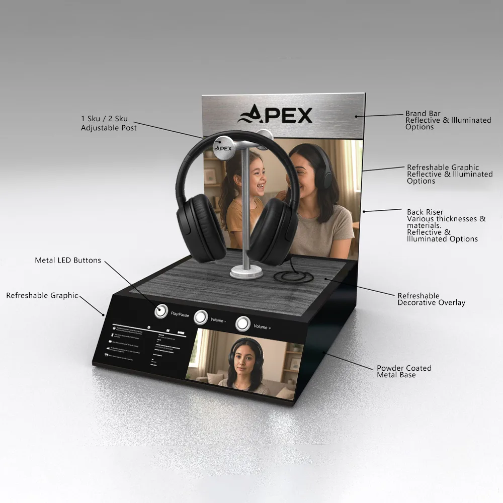 Custom Acrylic Headphone Display Stand | Professional Manufacturer & Wholesale Supplier