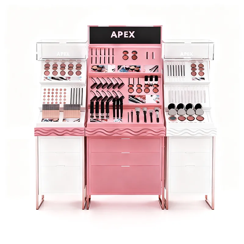 Metal Cosmetic Display Furniture for Retail Stores