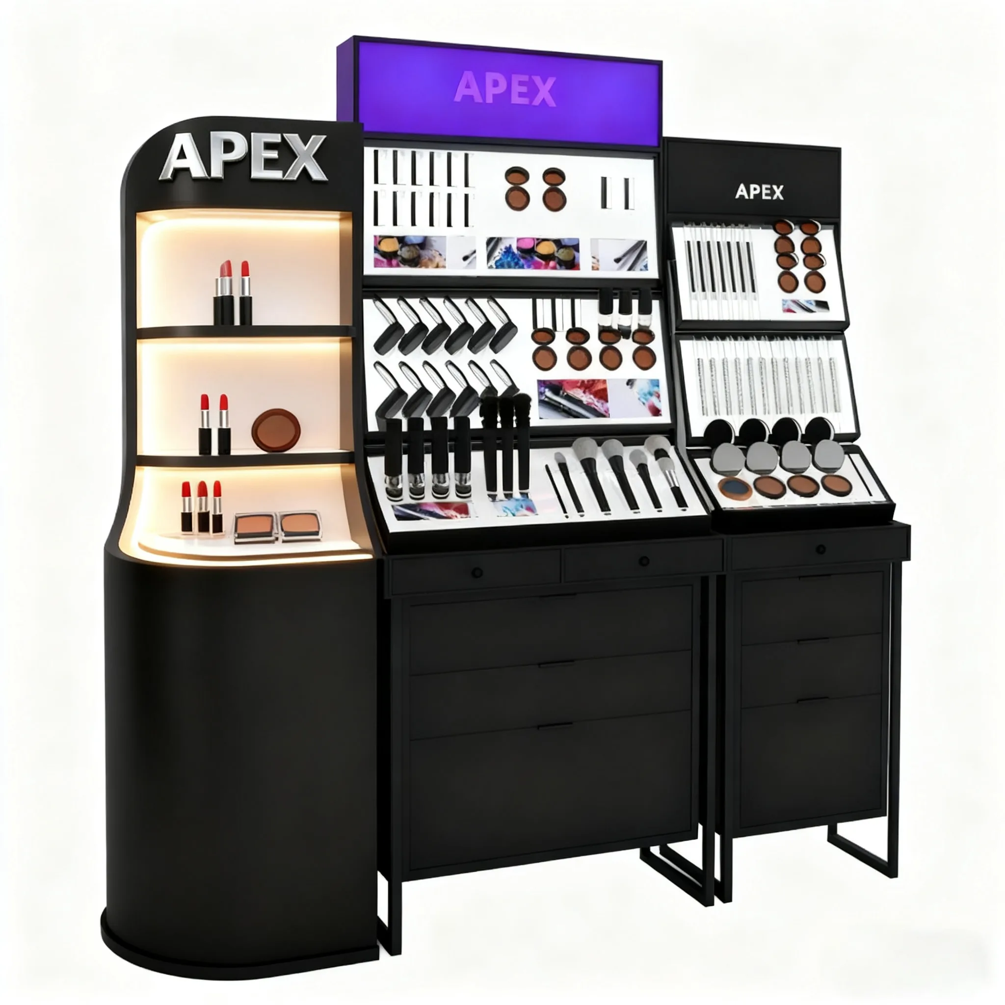 Custom Floor Cosmetic Display Furniture Solutions — Designed to Showcase Your Brand Beautifully