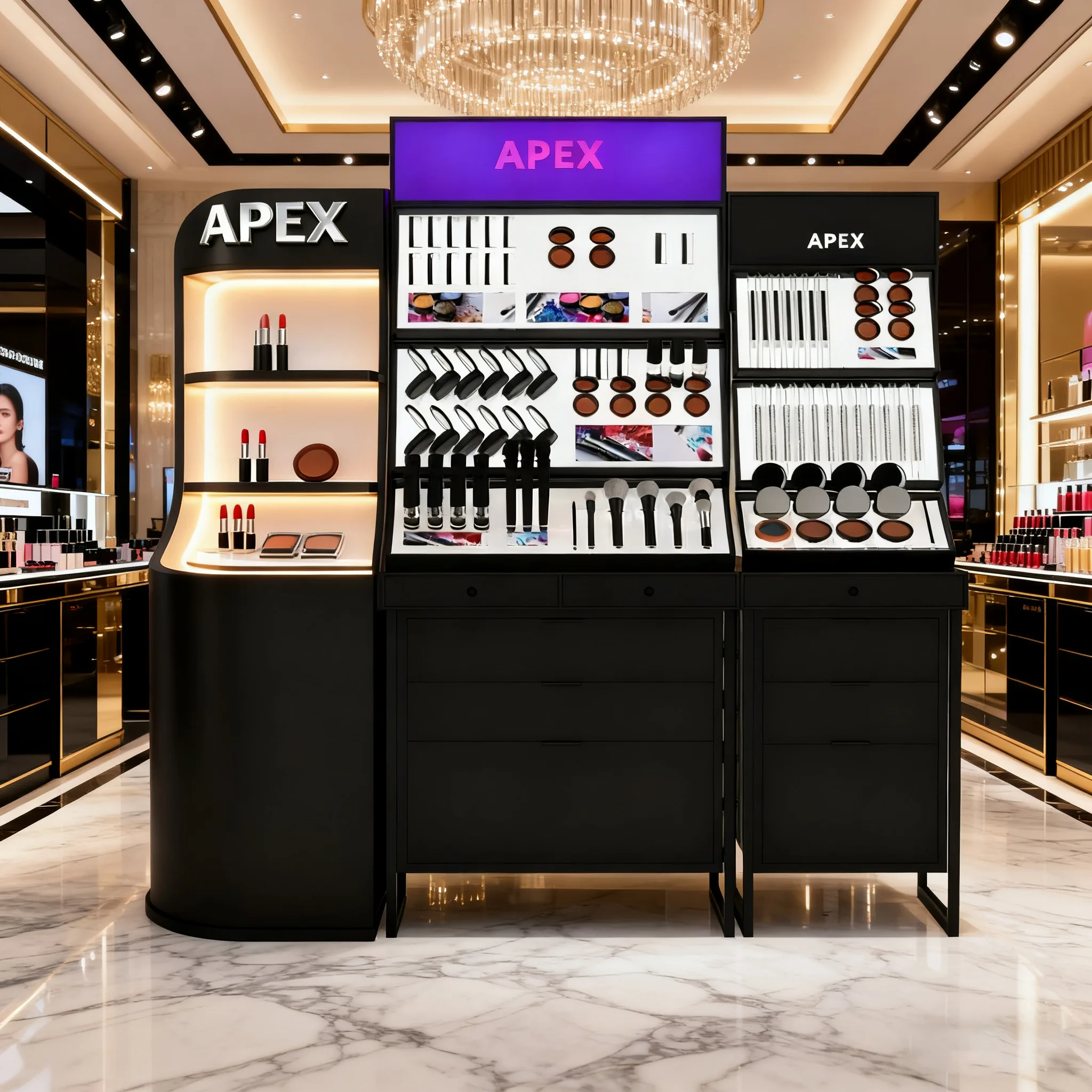 Custom Floor Cosmetic Display Furniture Solutions — Designed to Showcase Your Brand Beautifully