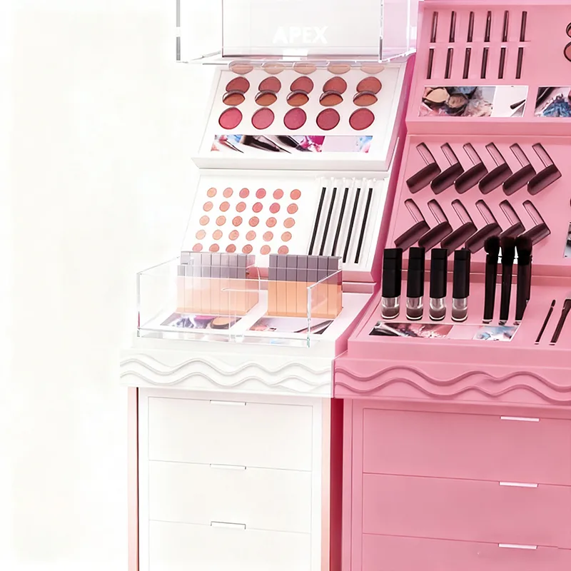 Metal Cosmetic Display Furniture for Retail Stores