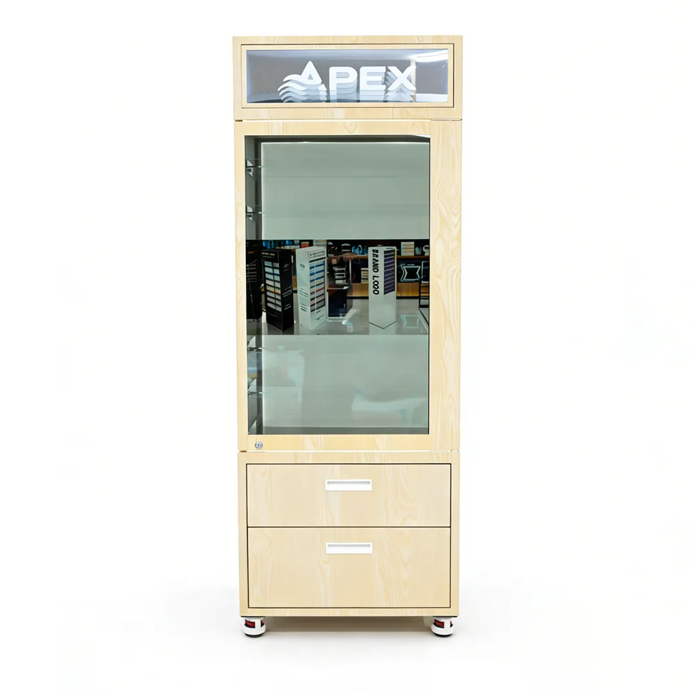 Custom Vape Display Cabinet with LED Light & Digital Screen