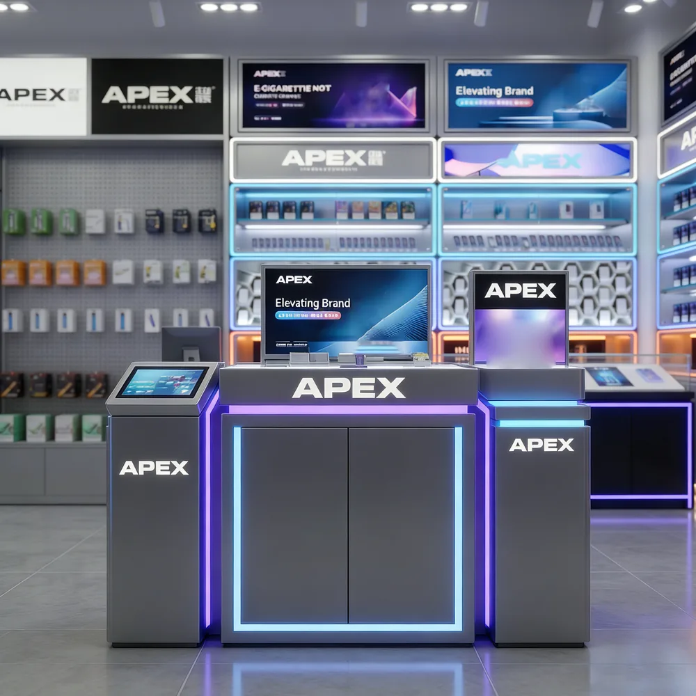 Vape Store Turnkey Solution – Complete Smoke Shop Display & Retail Fixtures Custom Design