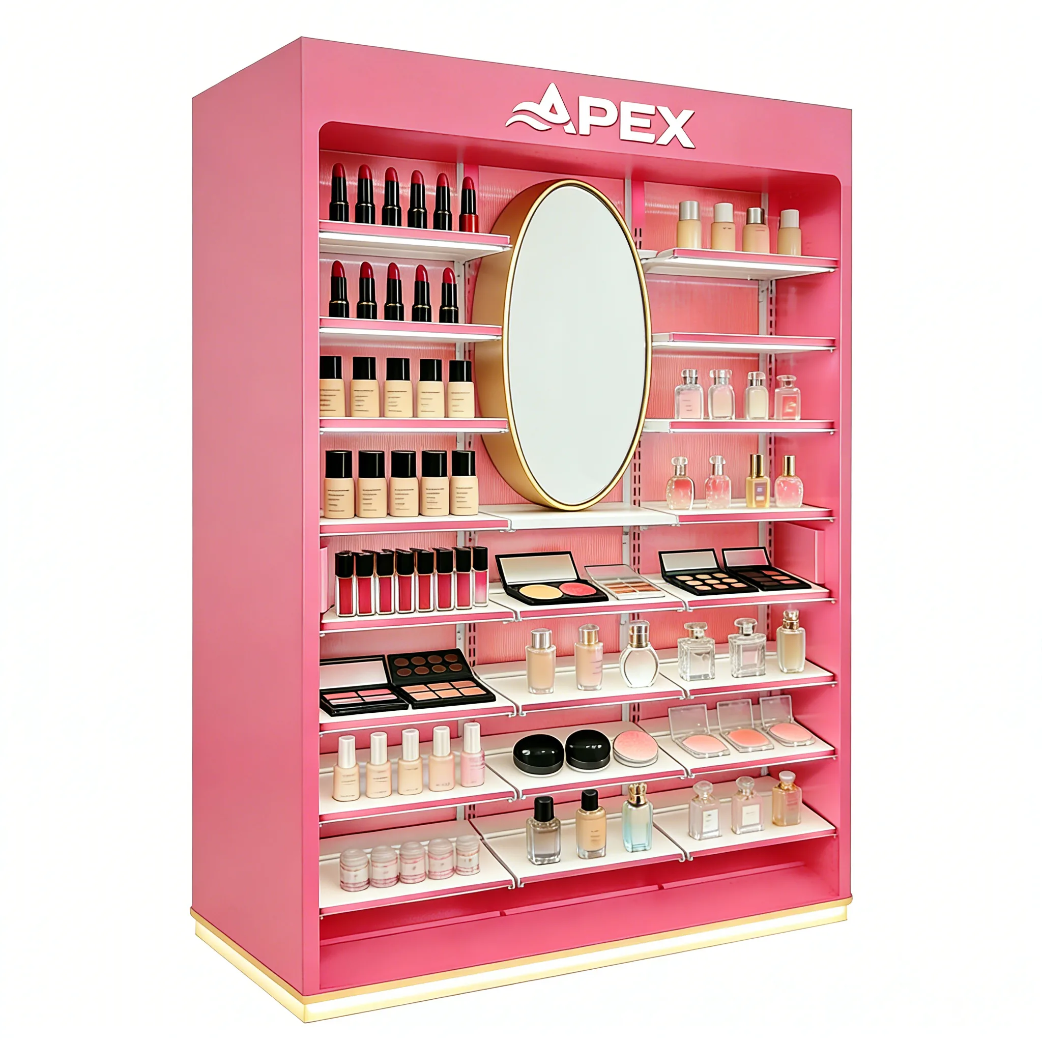 Kundenspezifisches Verkaufsdisplaysystem für Kosmetik- und Hautpflegeprodukte