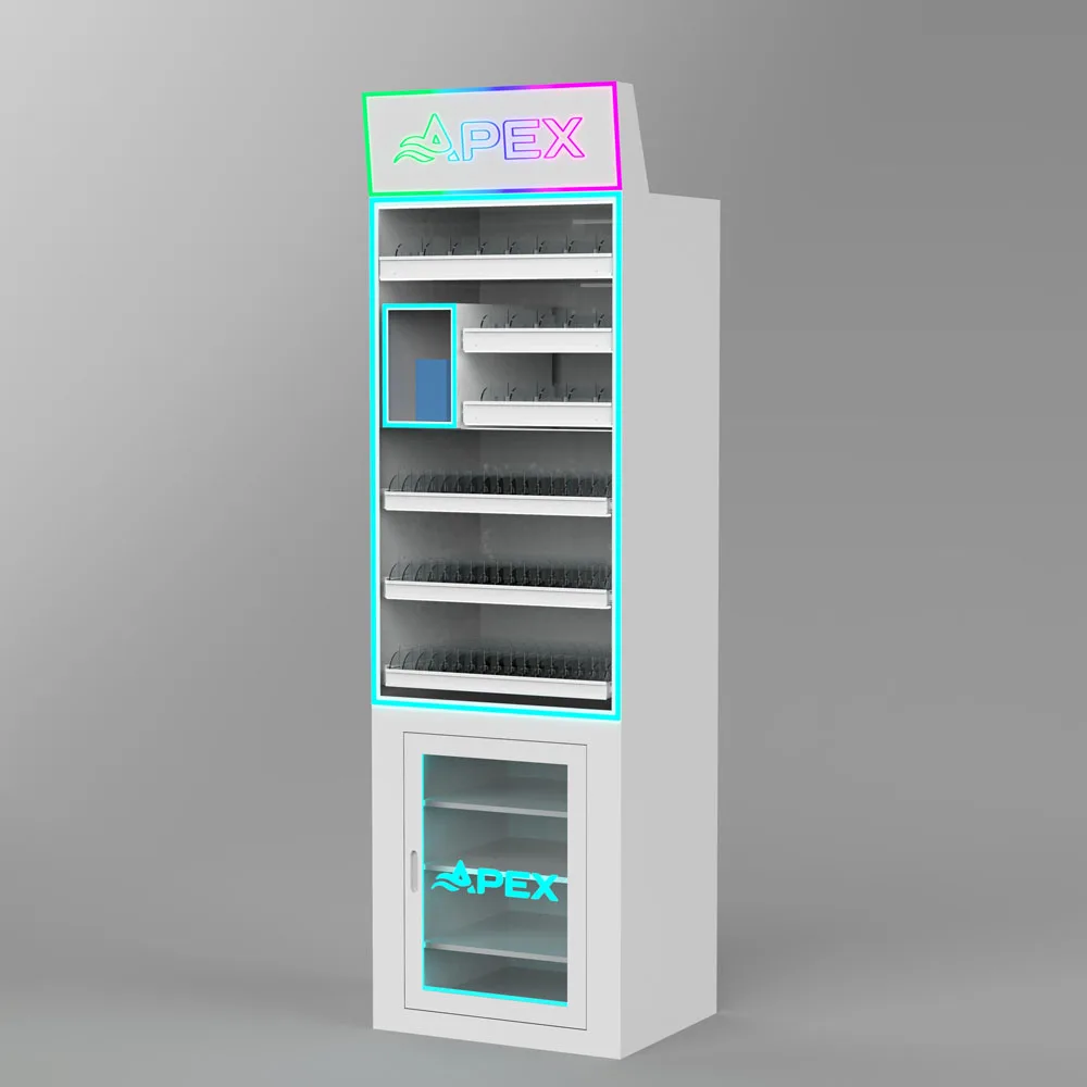 Modular Cigarette Display Cabinet with LED Lighting & Refrigeration