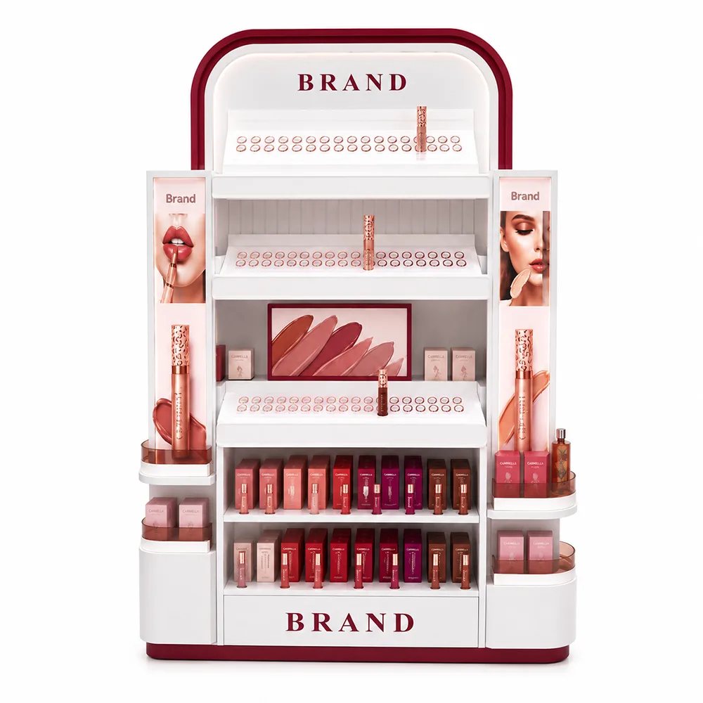 Custom Lipstick Display Stand | Cosmetic Makeup Retail Display Rack