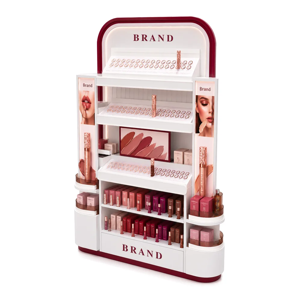 Custom Lipstick Display Stand | Cosmetic Makeup Retail Display Rack