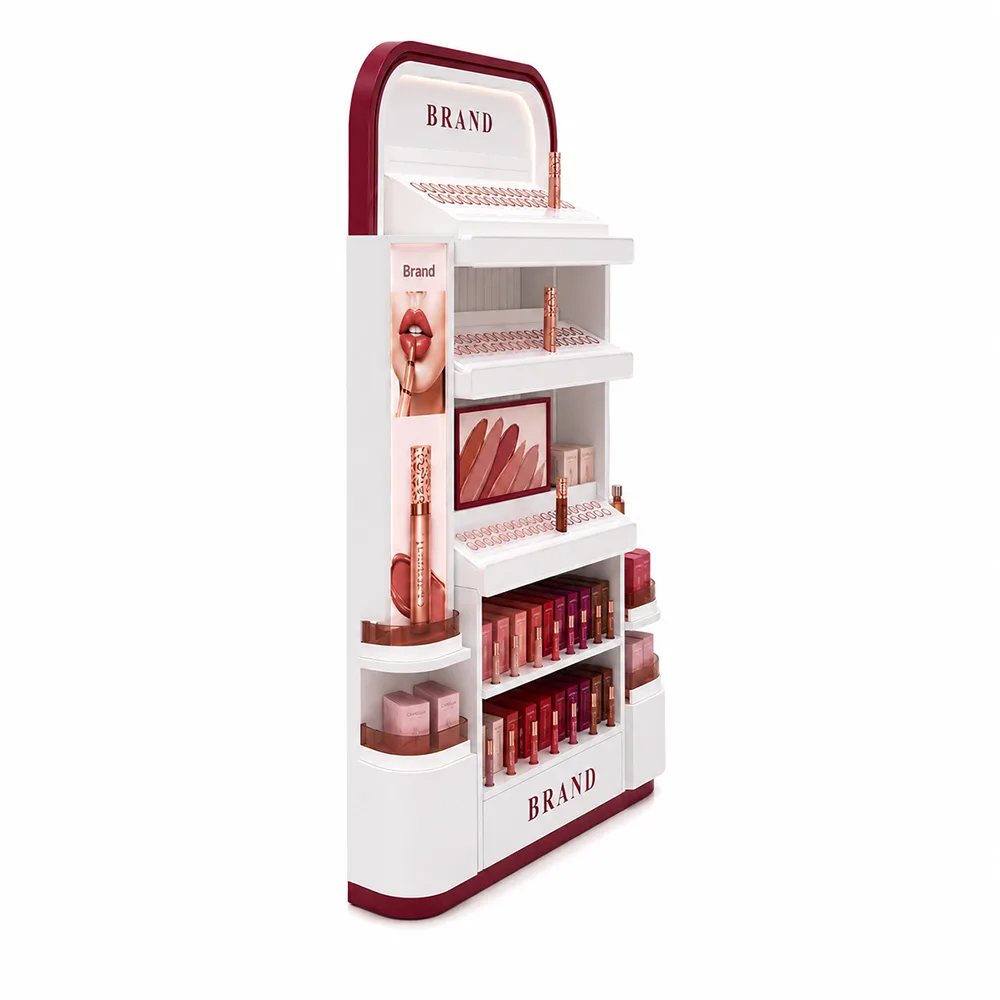Custom Lipstick Display Stand | Cosmetic Makeup Retail Display Rack