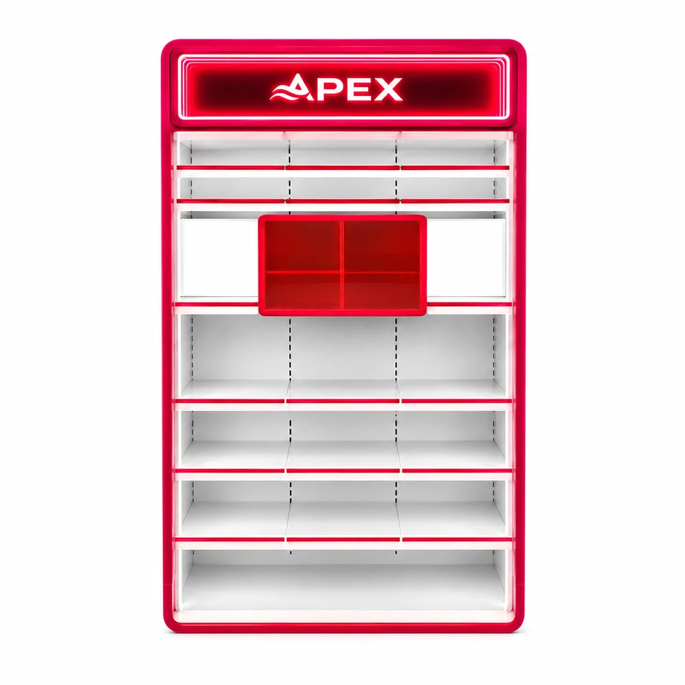 Custom Cosmetic Display Stand | LED Beauty Retail Display Rack