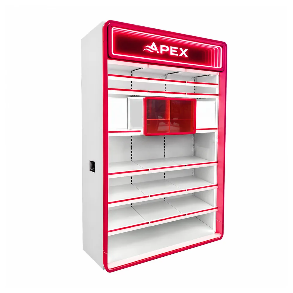 Custom Cosmetic Display Stand | LED Beauty Retail Display Rack